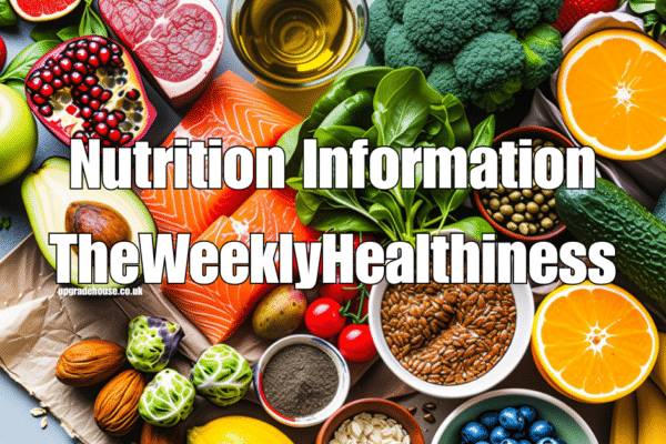 Nutrition Information TheWeeklyHealthiness